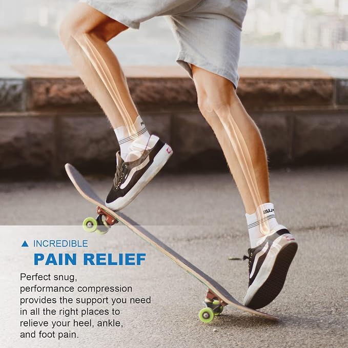 Plantar Fasciitis Sock for Men and Women, Compression Foot Sleeves
