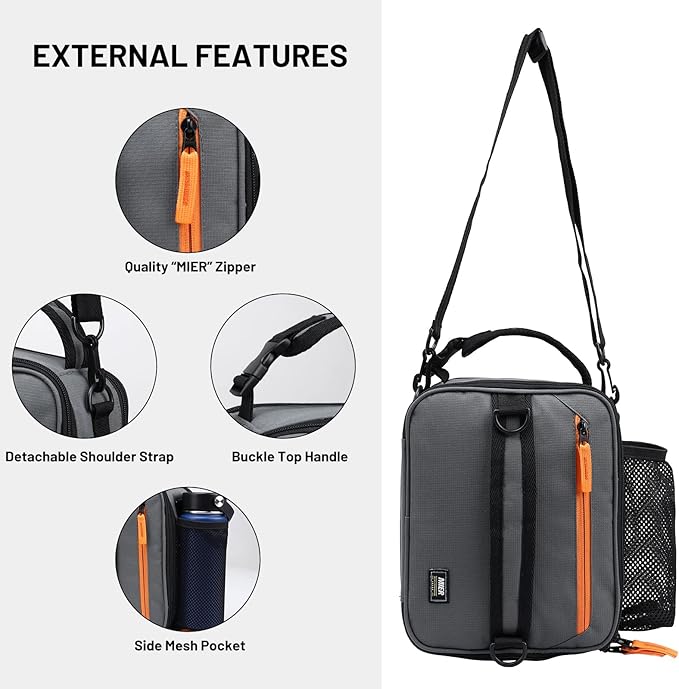 MIER Expandable Lunch Bag Insulated Lunch Box