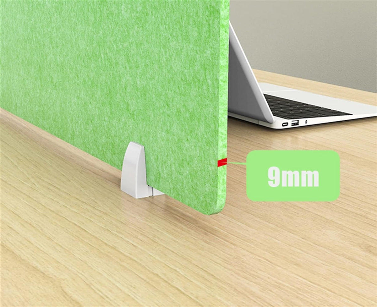 Icegrey Acoustic Desk Divider Privacy Panel Removable Sound Absorbing Desk Partition Board with 2 Clips for Student Call Centers Offices Braries Classrooms Library, Dark Grey, 19.5x15.6"