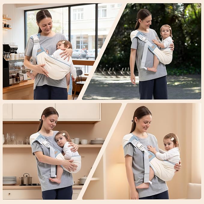 Baby Carrier Newborn to Toddler, Baby Sling Carrier, Toddler Carrier 25-60 lbs