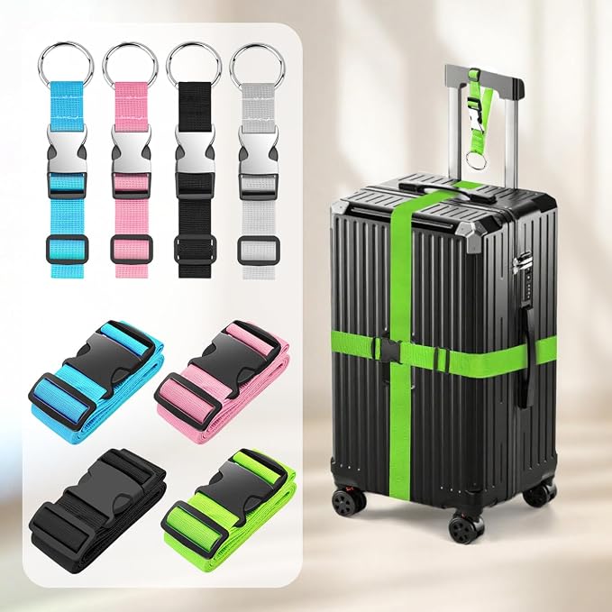BILIONE 3Pcs Luggage Straps Set