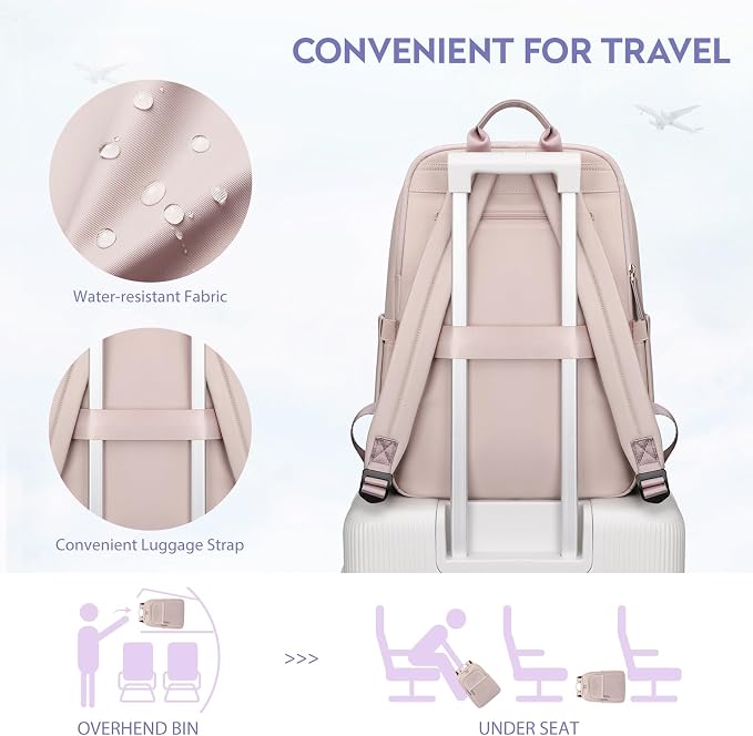 Hiking Travel Backpack for Women Casual Business Weekender Multilayer Laptop Bag