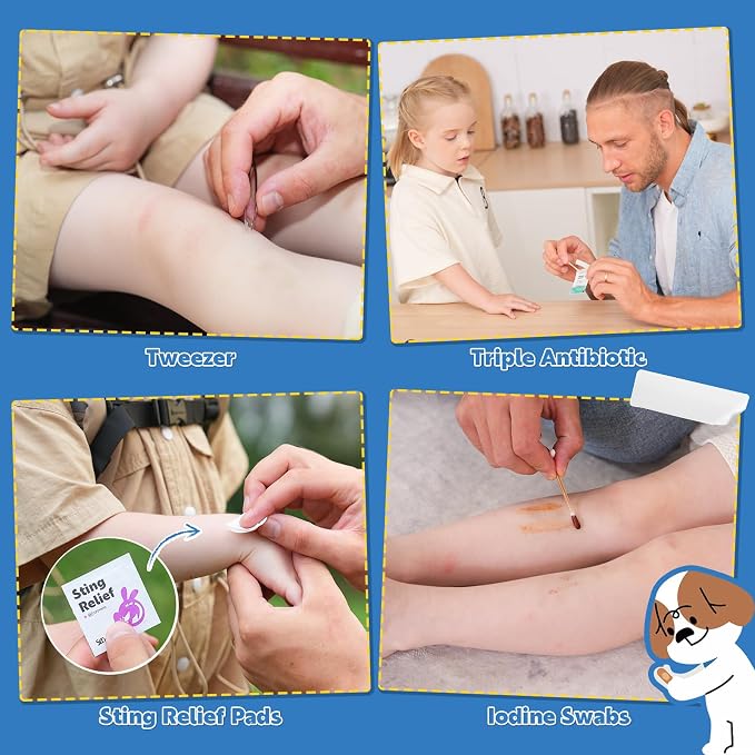 StBernard Kids First Aid Kit, EDC Mini Portable Medical Kit