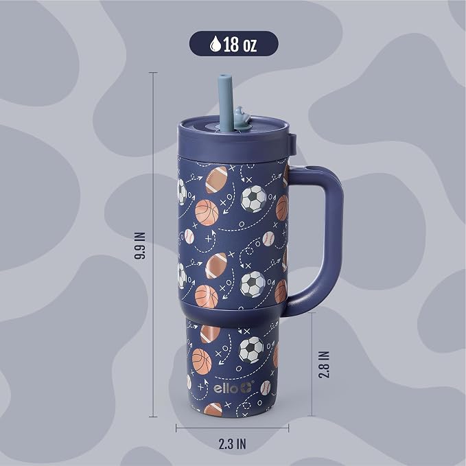 Ello Oasis 18oz Stainless Steel Tumbler - Goal Getter