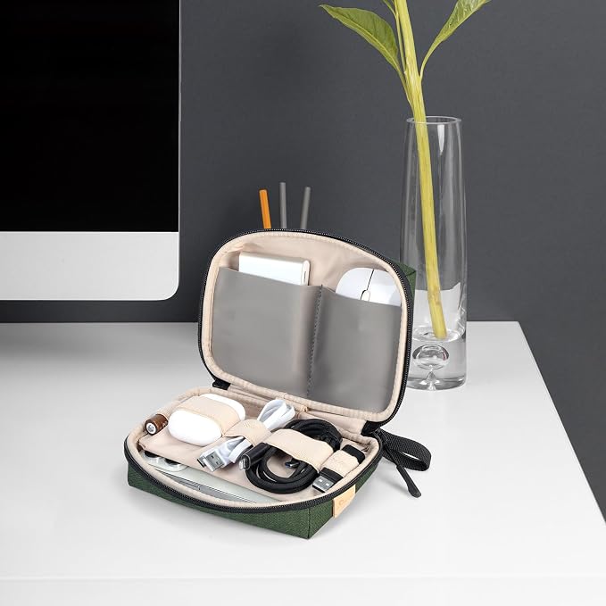 SIMTOP Electronics Organizer Cord Organizer Travel Case, Small Tech Bag