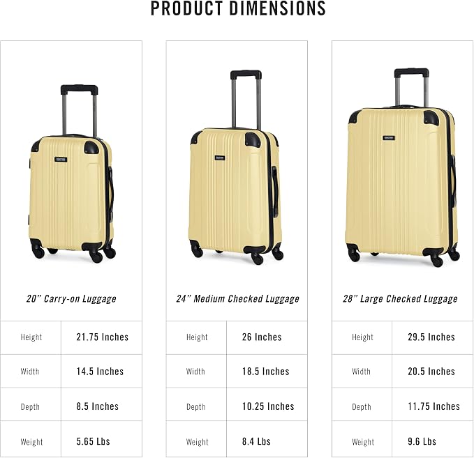Kenneth Cole REACTION Out of Bounds, Pale Banana, 28-Inch Checked