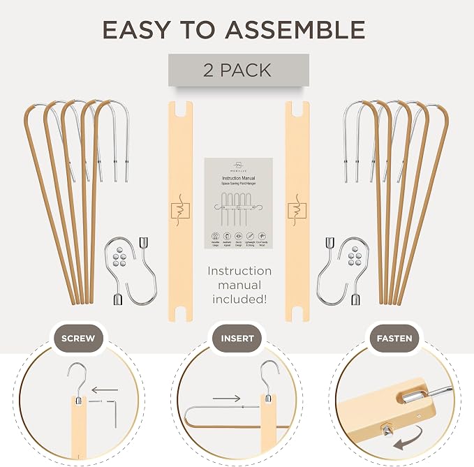 MORALVE Pants Hangers Space Saving