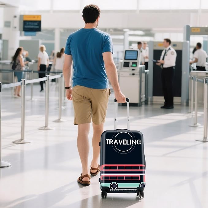 WUJIAONIAO Travel Luggage Cover Baggage Suitcase Cover Protector Skins 18-32