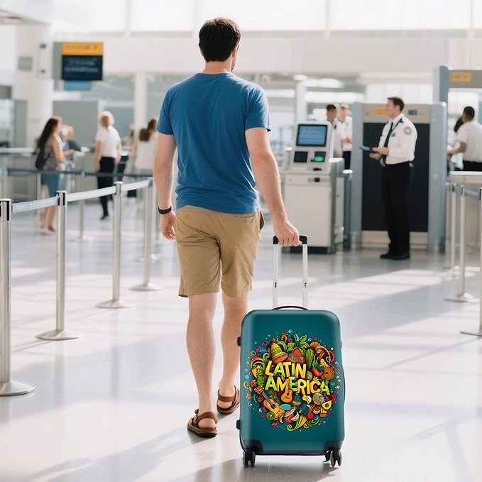WUJIAONIAO Travel Luggage Cover Baggage Suitcase Cover Protector Skins 18-32