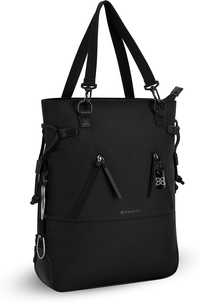 Sherpani Tempest, Anti Theft Convertible Backpack Tote, 14L Travel Backpack