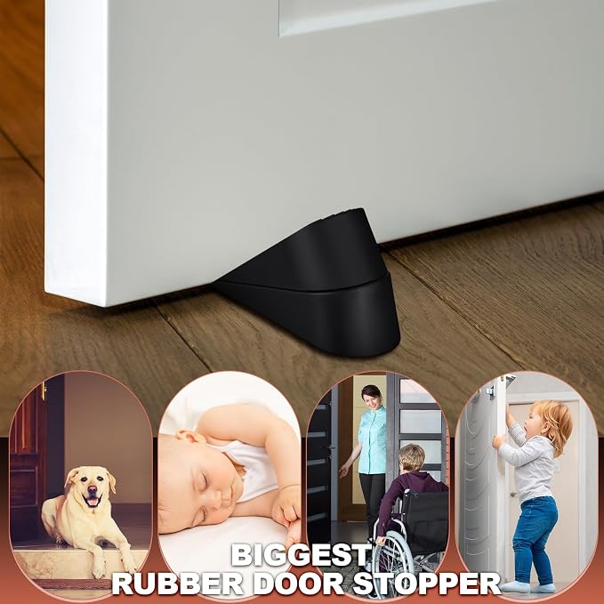 Frienda 8 Pack Large Door Stoppers Heavy Duty Rubber Stopper
