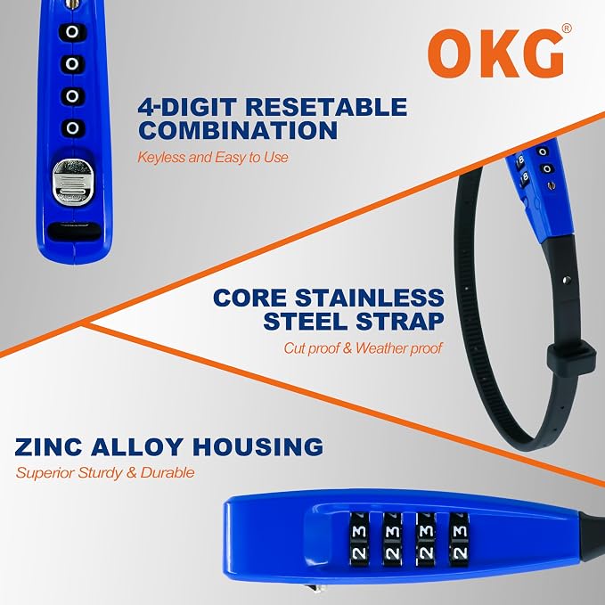 OKG 4-Digit Combination Zip Tie Lock