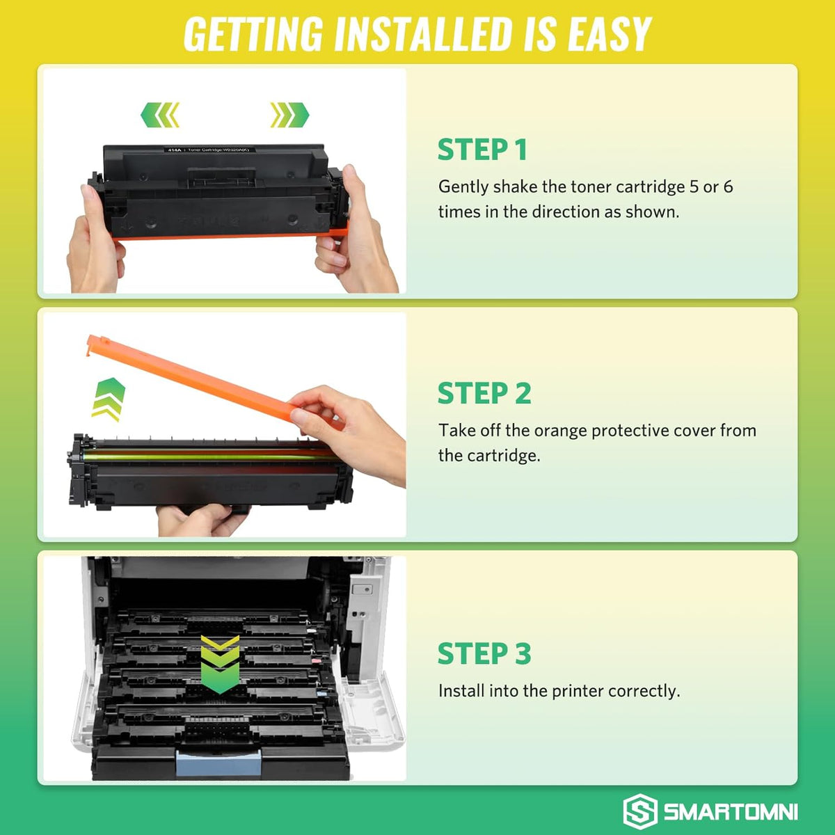 414X Black Toner Cartridges High-yield (with Chip) Works with Color Pro MFP M479fdw M479fdn M454dw M454dn M479dw M455dn M479 M454, Enterprise Laser M455dn M480f Printer | W2020X 414A W2020A, Pack of 2