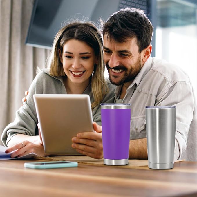 20 oz Tumbler with lid Double Wall Vacuum Insulated Tumblers Stainless Steel