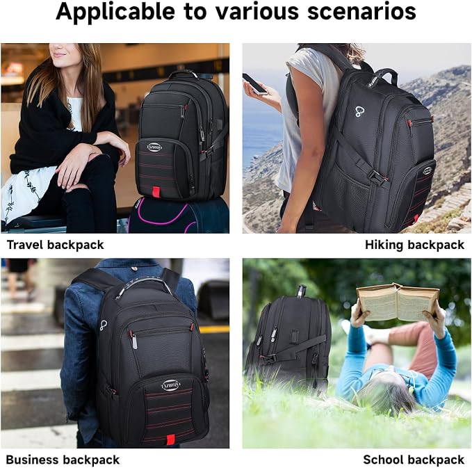 50L Travel Backpack, Extra Large Backpack, Laptop Backpack