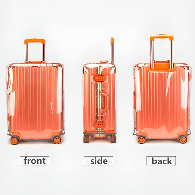 3 PCS Luggage Covers for Suitcase TSA Approved, 20/24/28 Inch Full Clear