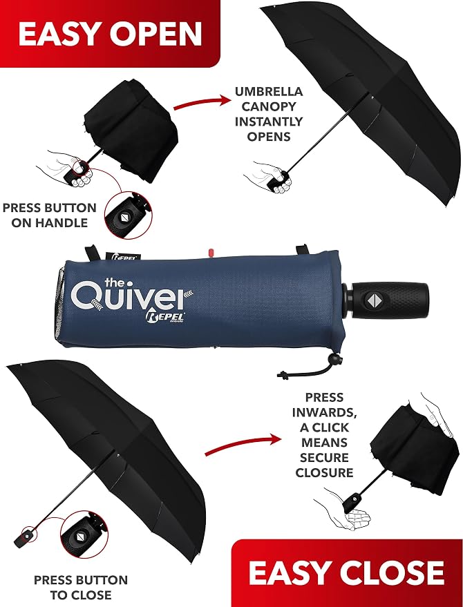 REPEL Windproof Travel Umbrella