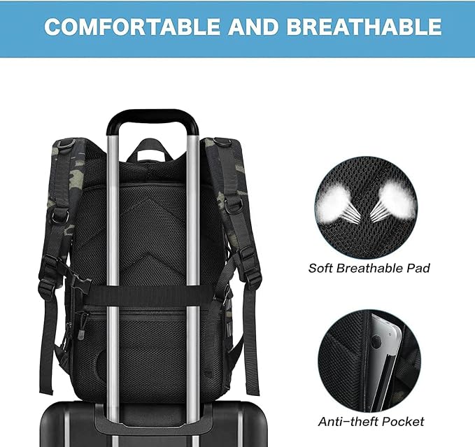 MOSISO Camera Backpack, DSLR/SLR/Mirrorless Photography Tactical Camera Bag Case