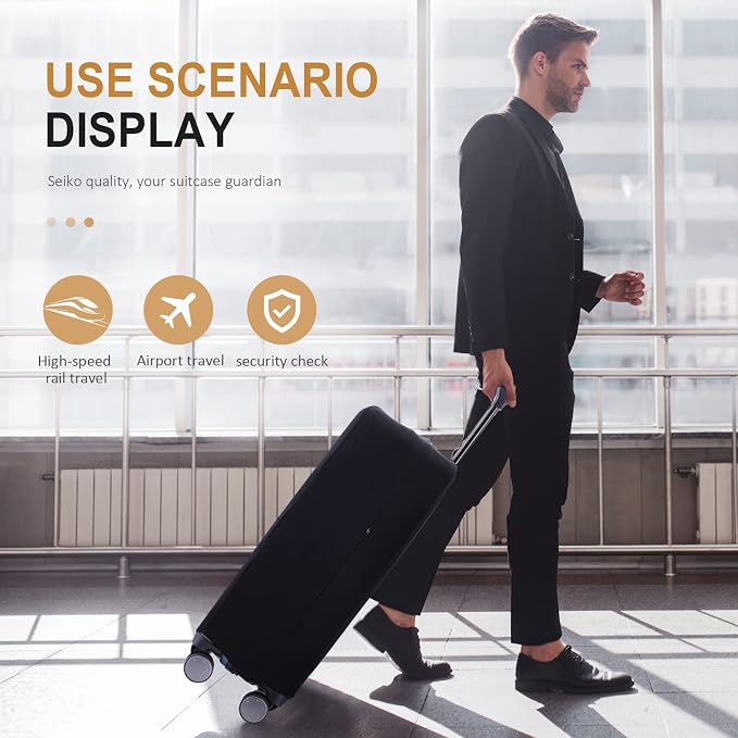 Travel Luggage Cover Suitcase Protector Scratch-Resistant Fit 19-31 Inch