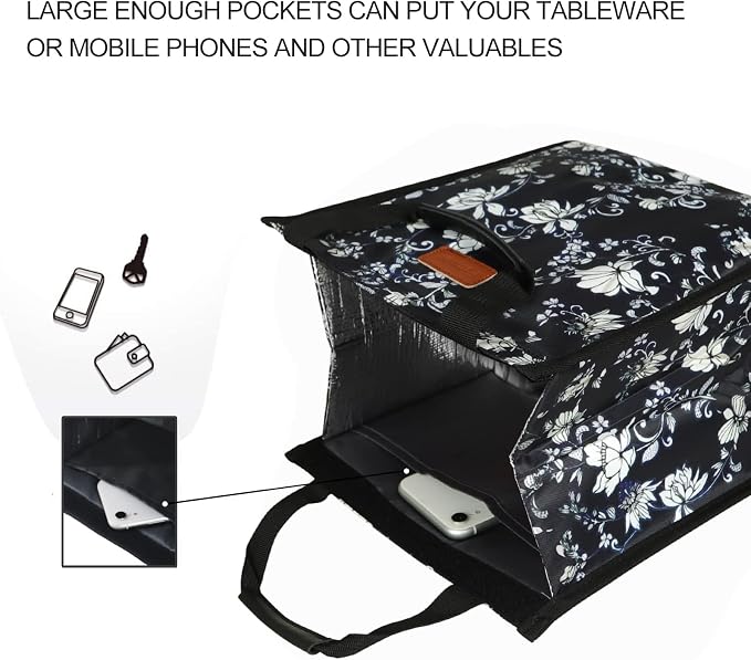 Lunch Bags for Women Insulated Reusable Lunch Tote