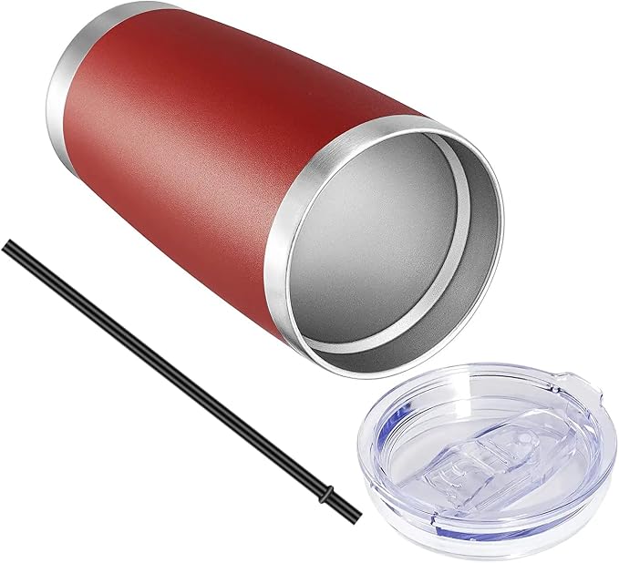 VEGOND 20oz Tumbler with Lid and Straw Stainless Steel Tumbler Cup Bulk Vacuum