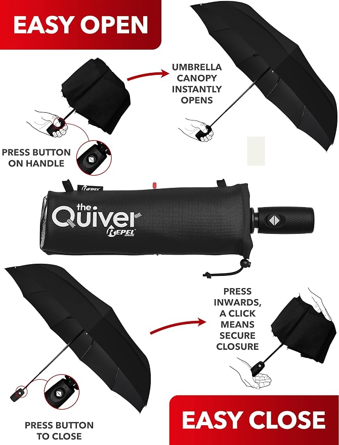 REPEL Windproof Travel Umbrella