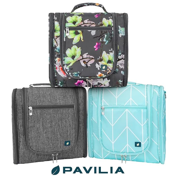 PAVILIA Extra Large Toiletry Bag Travel Bag