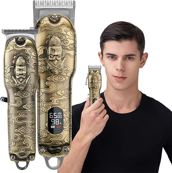 RESUXI Mens Hair Clippers and Trimmers Set, Professional Cordless Barber
