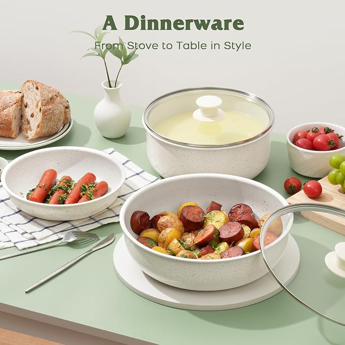 18 Pcs Pots and Pans Set Non Stick, Cookware Sets
