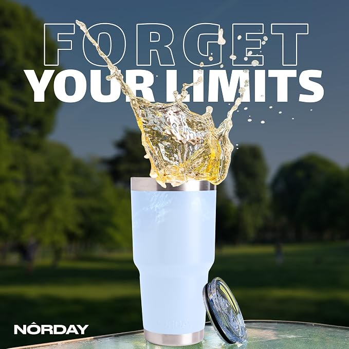 NORDAY | Tumbler with Lid - 30oz - Sky Insulated Tumbler - Stainless Steel