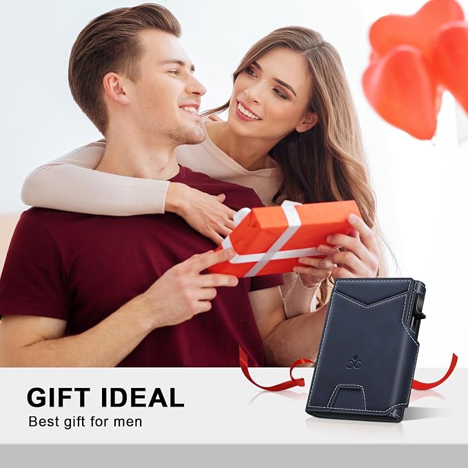 Wallet for Men Wallet with Slim Pop Up Card Holder 9-13 Cards, Bifold
