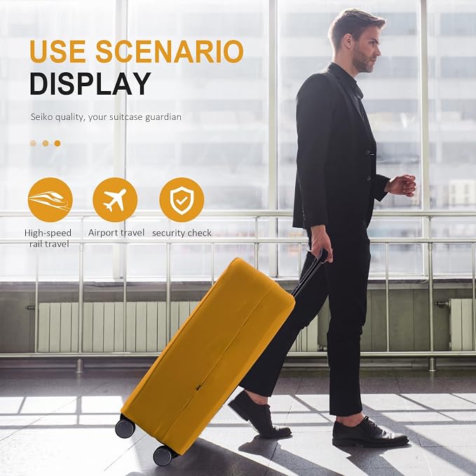Travel Luggage Cover Suitcase Protector Scratch-Resistant Fit 19-31 Inch