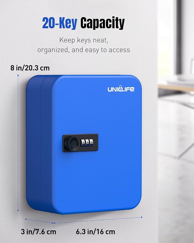 Uniclife 20 Keys Key Lock Box
