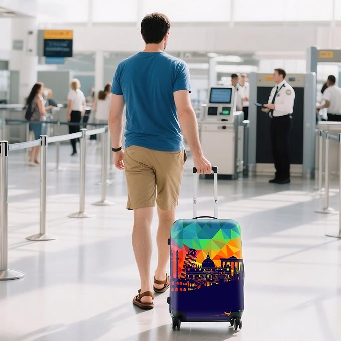 WUJIAONIAO Travel Luggage Cover Baggage Suitcase Cover Protector Skins 18-32