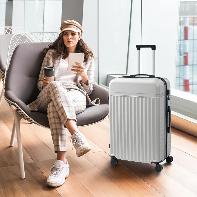 Merax Luggage Sets, Durable Hardshell 3 Piece Suitcase