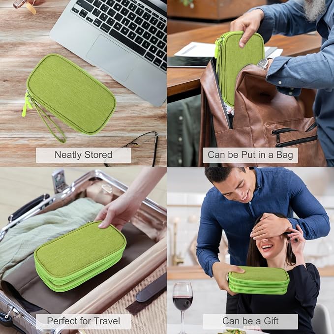 FYY Travel Cable Organizer Pouch Electronic Accessories Carry Case Portable