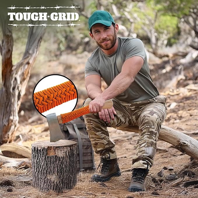 TOUGH-GRID 550 Paracord Rope Nylon Parachute Cord, Made in USA Survival Kit