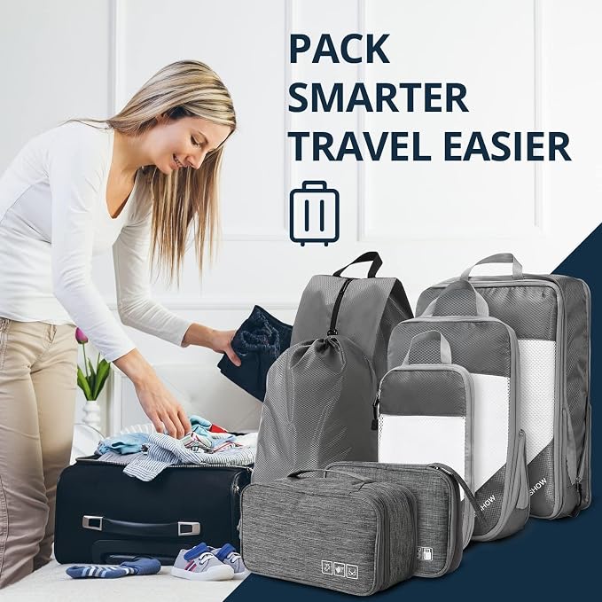 7 Set Compression Packing Cubes