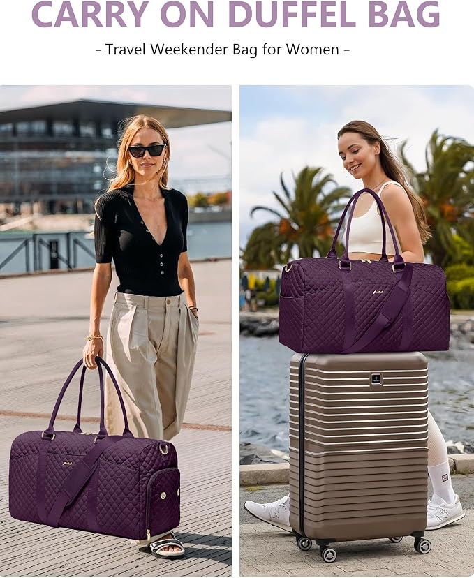 Women Duffle Weekender Travel Bag: Large Duffel Bags