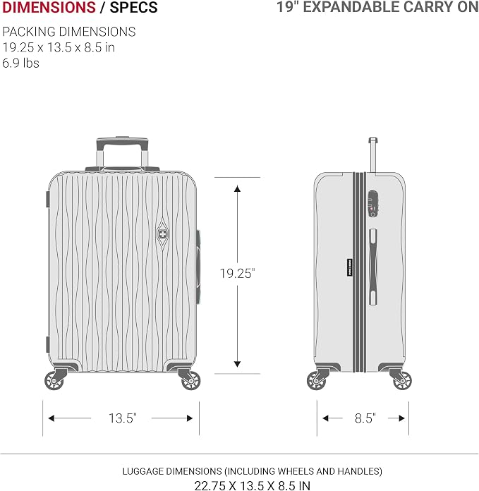 SwissGear 7272 Energie Expandable Hardside Luggage