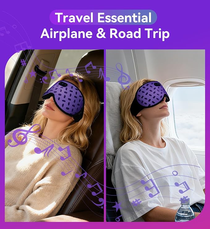 Sleep Eye Mask Bluetooth Headphones