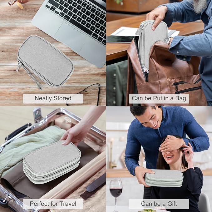 FYY Travel Cable Organizer Bag Pouch Electronic Accessories Carry Case Portable
