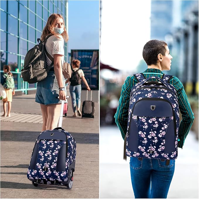 Rolling Backpack, Waterproof Backpack