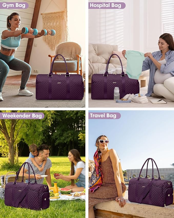 Weekender Travel Duffle Bag for Women