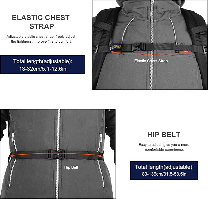 MOUNTAINTOP Hiking Backpack, 30L Camping Backpack, Men Women Hiking Daypack