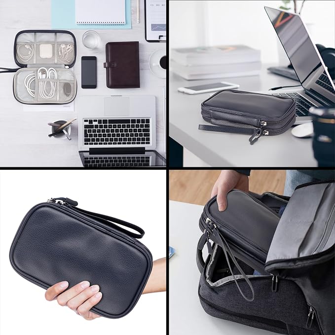 Leather Travel Electronic Organizer