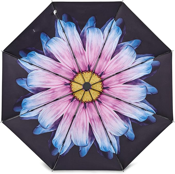 G4Free UPF 50+ UV Protection Large Travel Umbrella 42/46 Inch Auto Open Close
