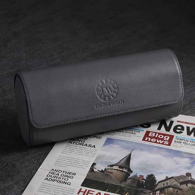 Genuine Napa Leather Watch Roll Travel Case