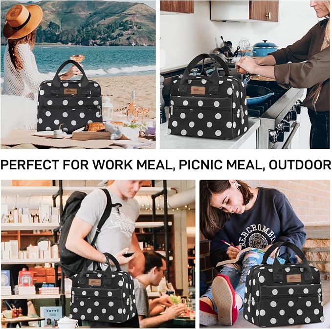 HOMESPON Insulated Lunch Bag for Women Men Lunch Box Cooler Lunch Tote for Work