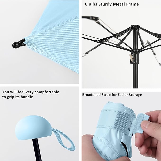 BAODINI Travel Mini Umbrella for Purse